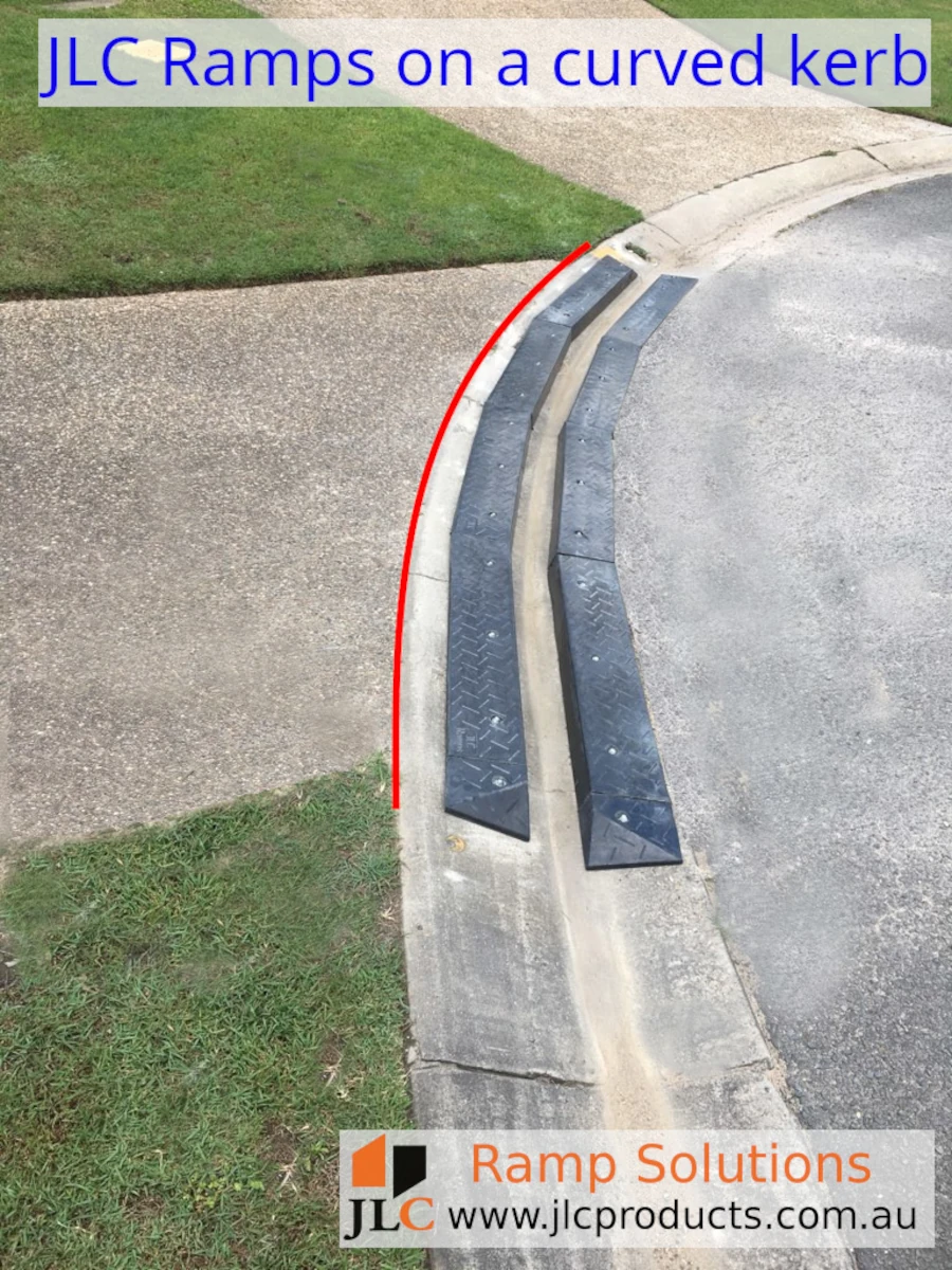 JLC ramps on a curved kerb