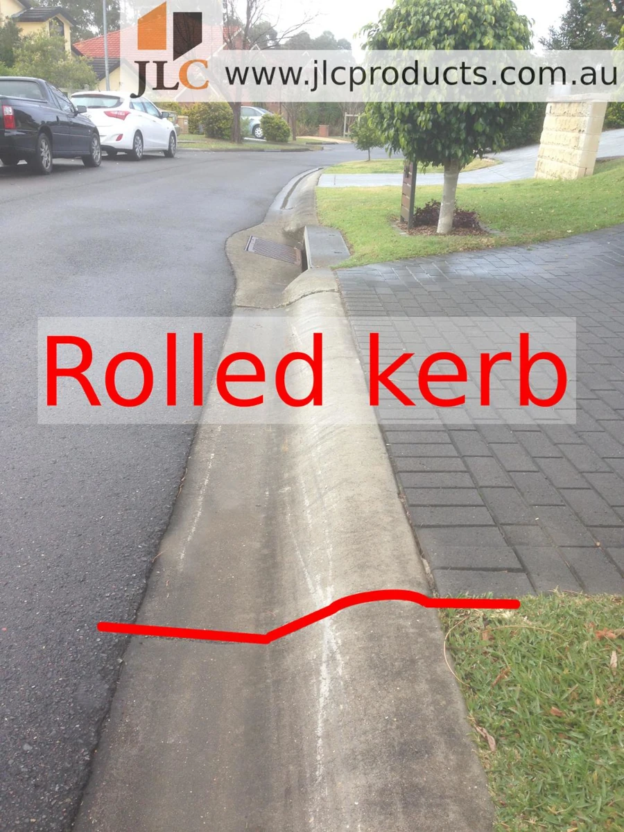 ramps for rolled or rounded kerbs